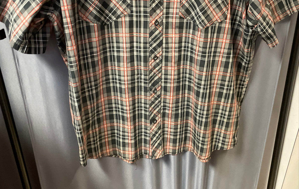 Harley-Davidson Willie G Skull Plaid Short Sleeve Performance Shirt Sz 2XL