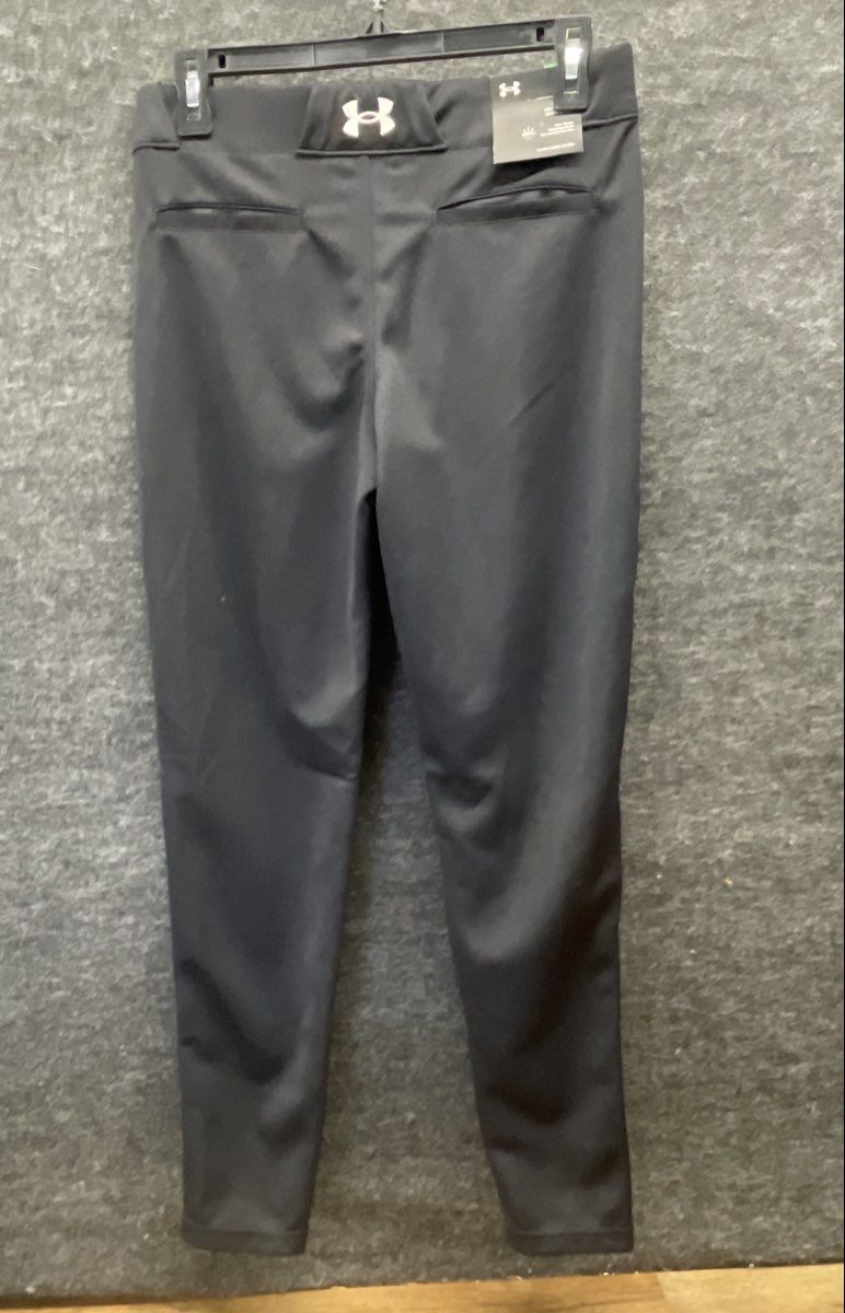 Under Armour Youth Boys Black Utility Relaxed Tapered Baseball Pants Sz YL NWT