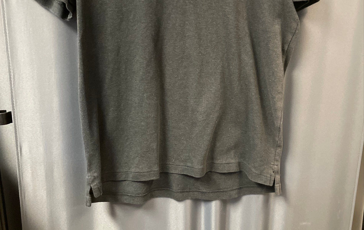 Polo Ralph Lauren Men's Grey Short Sleeve Polo Shirt Embroidered Logo Sz L