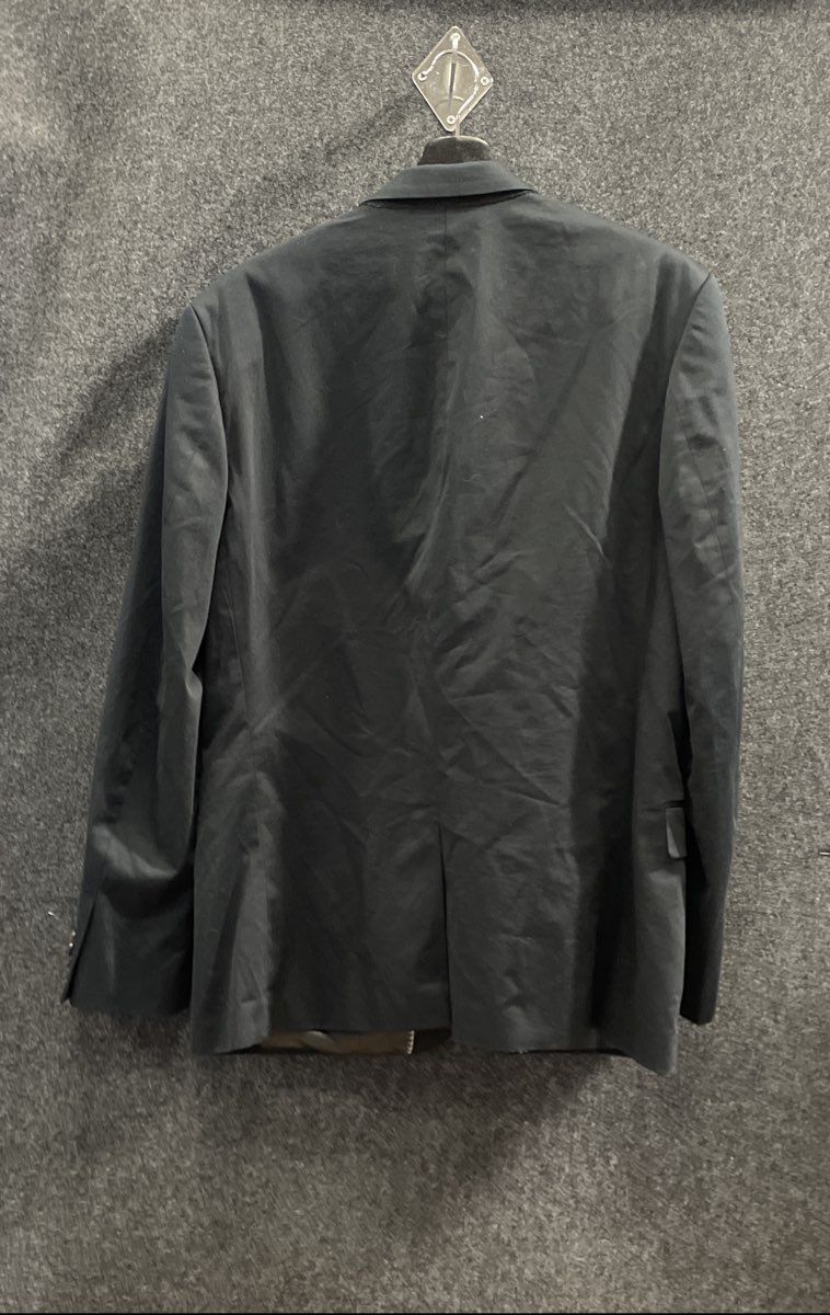 Express Men's Black Fitted Cotton Spandex Suit Jacket Blazer Size 42R