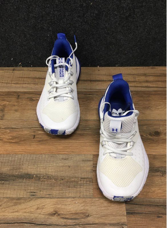 Under Armour HOVR Ascent Our Game Our Voice White Blue Women's Sneakers Size 7.5