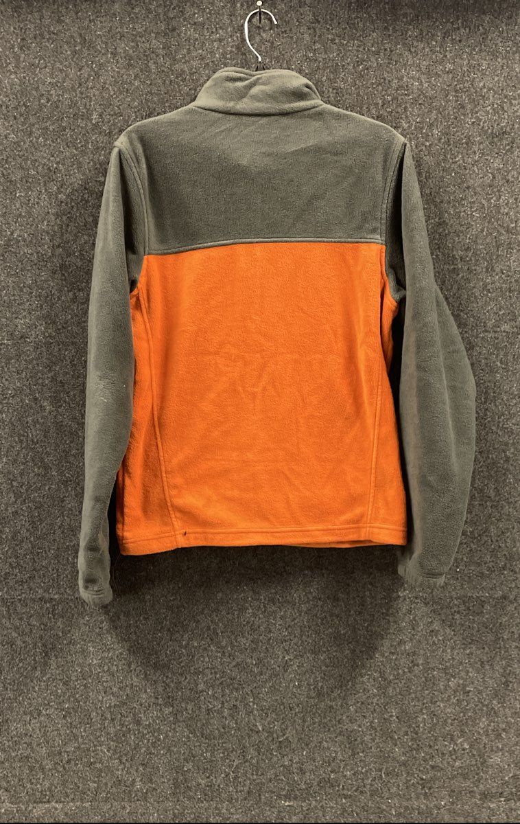 Columbia Men's Steens Mountain Colorblock Full Zip Fleece Jacket Gray Orange S