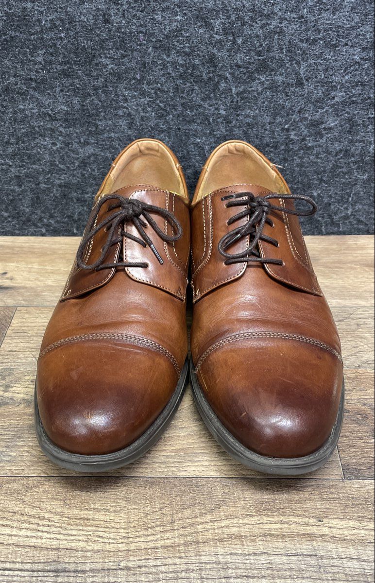 Florsheim Castellano Cap Toe Oxford Brown Leather Dress Shoes Men's Size 13D