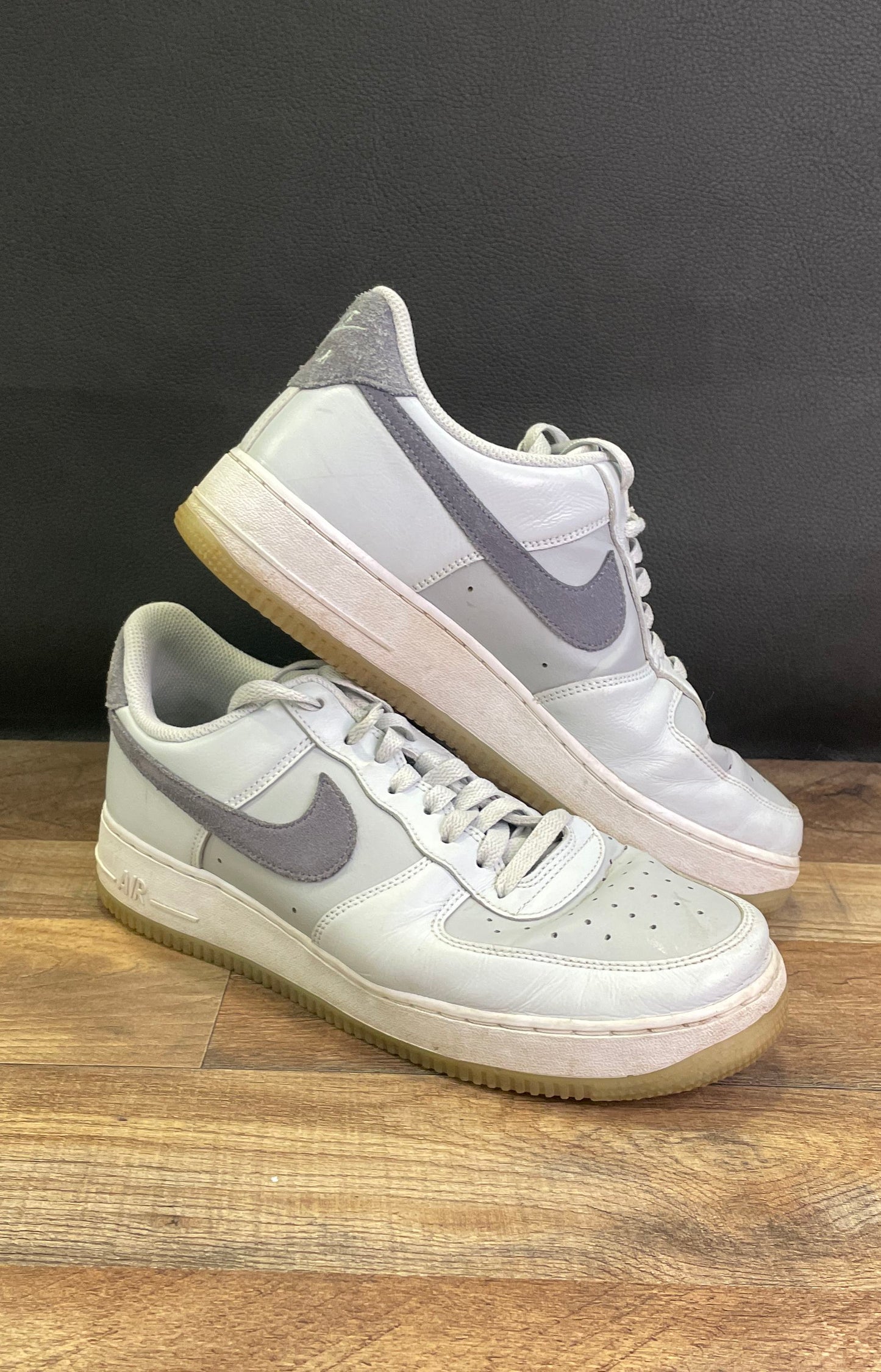 Nike Air Force 1 '07 LV8 Pure Platinum Light Carbon Sneakers Size 9.5 COA