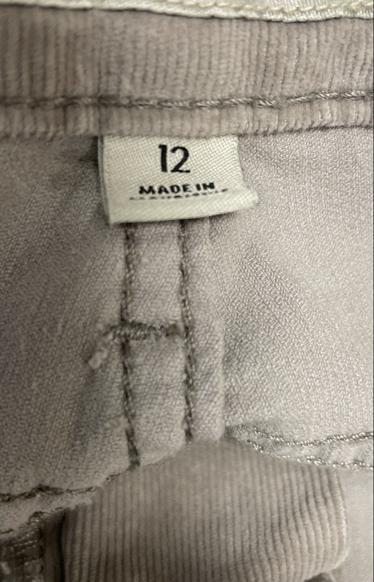 Calvin Klein Women's Ultimate Skinny Corduroy Pants Taupe Tan Size 12x30 NWT