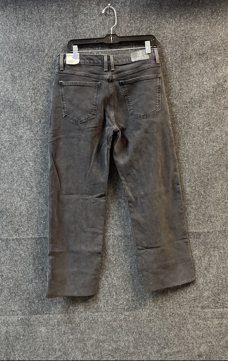 We The Free Women's Black Risk Taker High Rise Straight Leg Jeans Sz 30