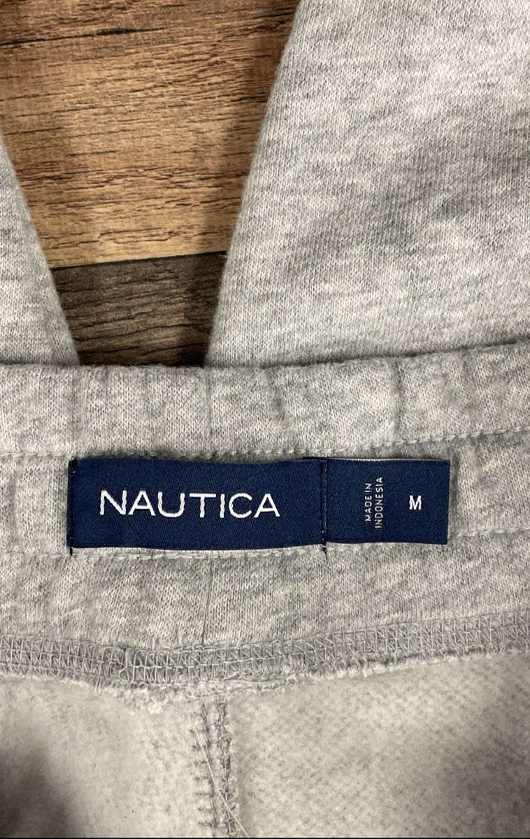 Nautica Men's Grey Heather Super Soft Fleece Logo Sweatpants Joggers NWT Sz M