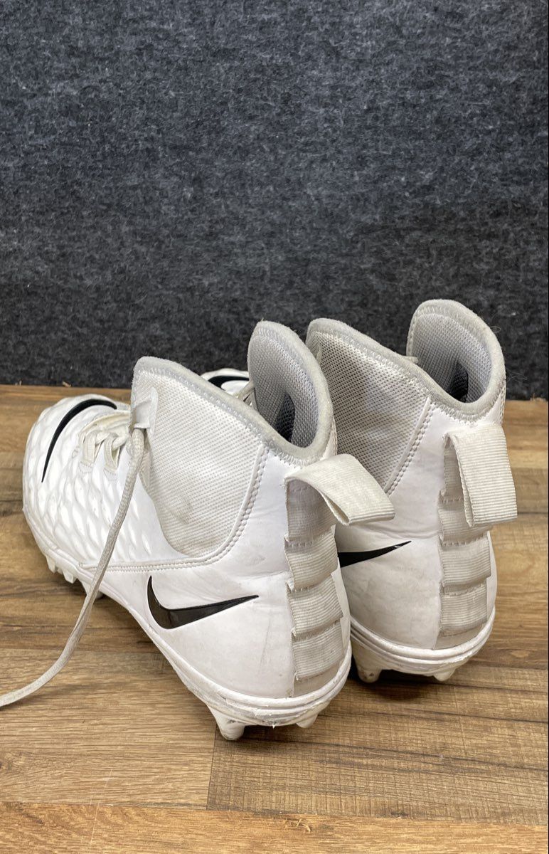 Nike Force Savage Pro 2 White Black Football Cleats Size 10.5