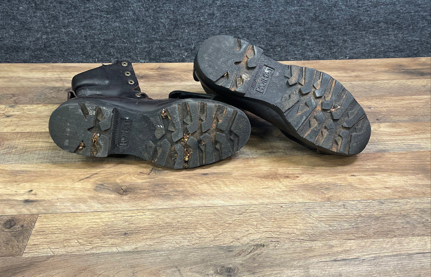 Lehigh Dark Brown Leather Metatarsal Guard Safety Toe Work Boots Size 11