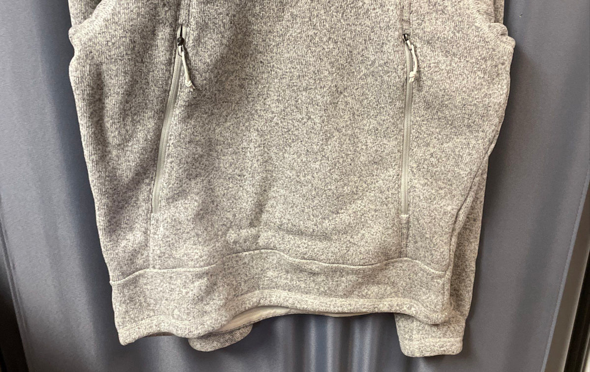 The North Face Men's Gray Heather 1/4 Zip Sweater Fleece Pullover Jacket Sz S