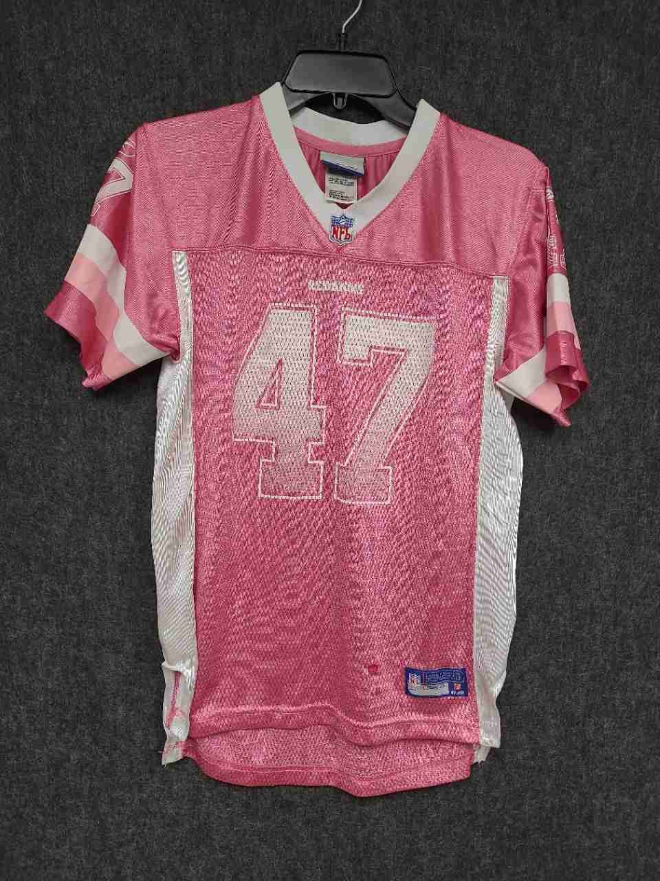 Reebok Youth XL Washington Redskins Chris Cooley #47 Pink NFL Jersey Sz 16