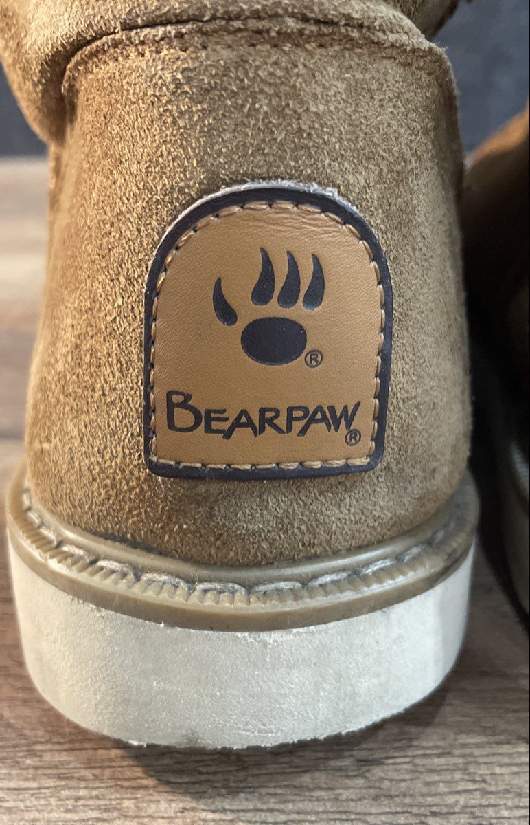 Bearpaw Hickory Suede Tall Faux Fur Lined Winter Boots Women's Size 7