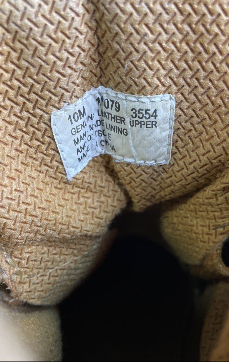 Timberland Men's 6-Inch Premium Waterproof Wheat Leather Boots Size 10