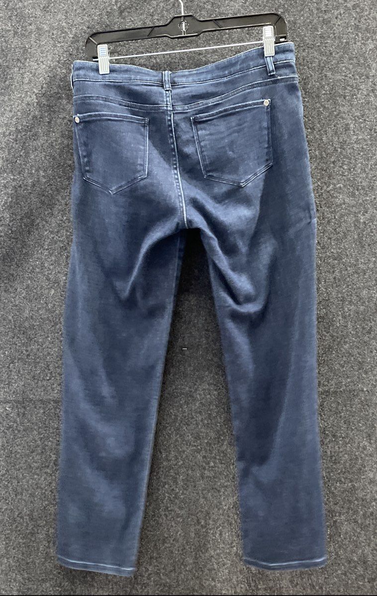 J. Jill Women's Blue Slim Boyfriend Straight Leg Denim Jeans Size 6 Petite