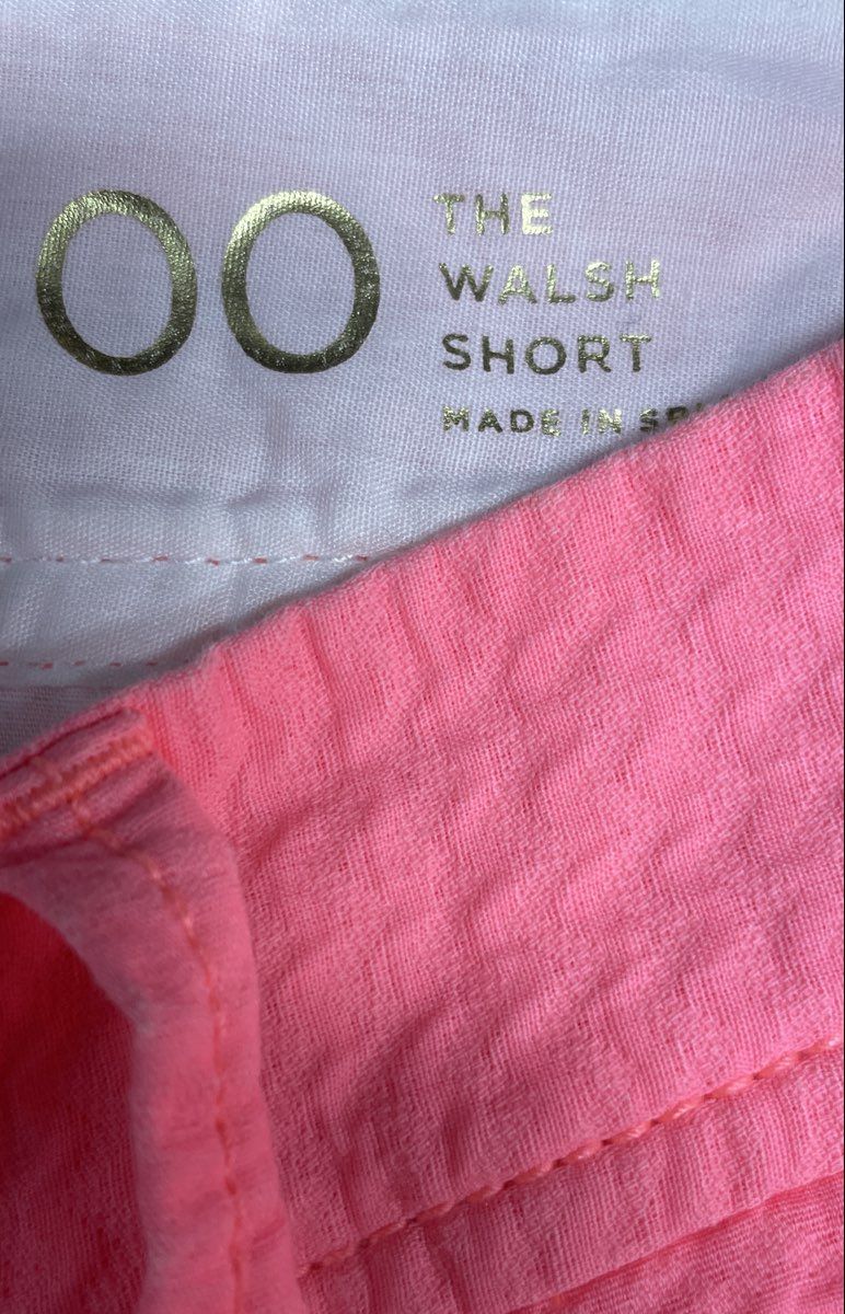 Lilly Pulitzer Women's The Walsh Short Pink Seersucker Cotton Chino Sz 00