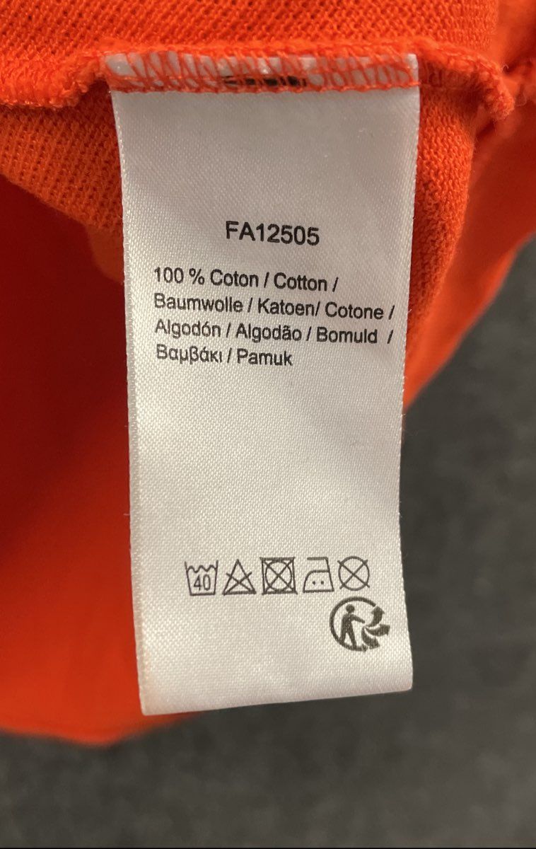 Lacoste Men's Orange Classic Fit Short Sleeve Pique Polo Shirt Size L
