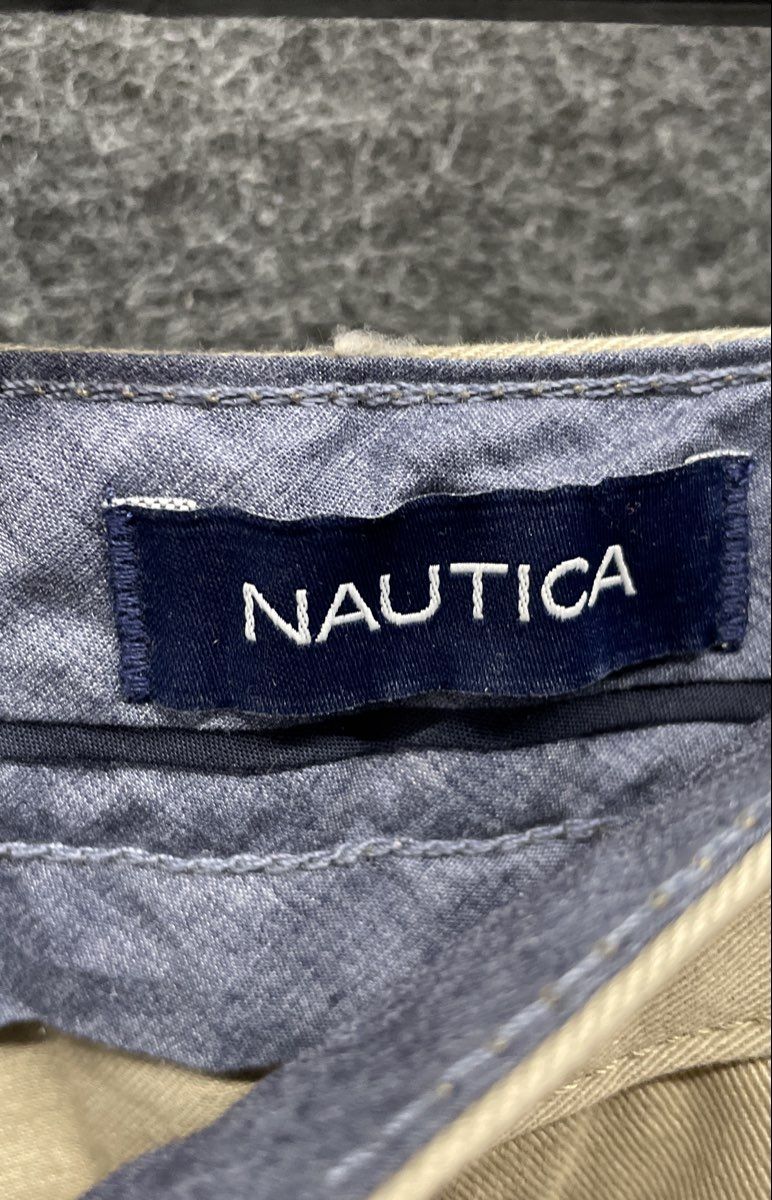 Nautica Men's True Khaki Anchor Work Pants Beige Cotton Twill NWT Size 46x30