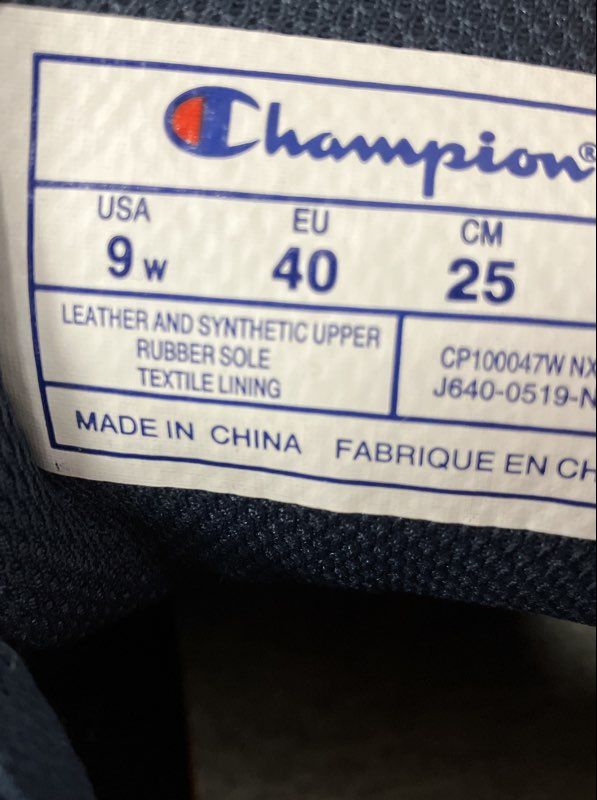 Champion 93Eighteen Navy Blue Burgundy Tan Women's Lifestyle Sneakers Size 9