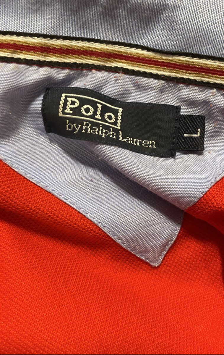 Ralph Lauren Men's Red Big Pony Short Sleeve Pique Cotton Polo Shirt Sz L