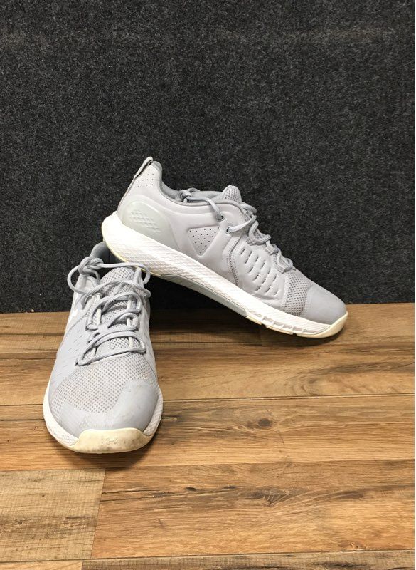 Under Armour Charged Commit TR 2 Halo Gray White Training Shoes Size 11