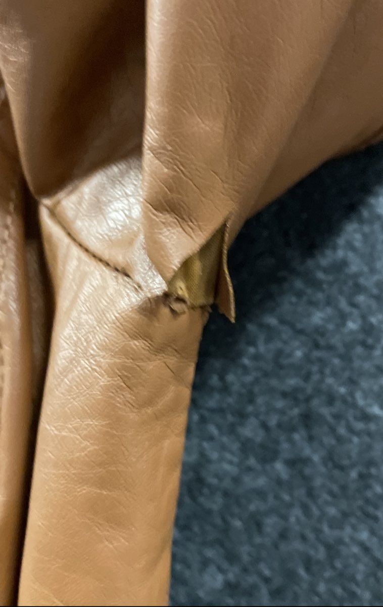 J2 Women's Camel Tan Faux Leather Full Zip Moto Biker Jacket Sz XS