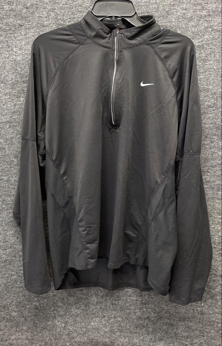 Nike Men's Dri-FIT Element 1/2 Zip Running Top Black Long Sleeve Pullover XL