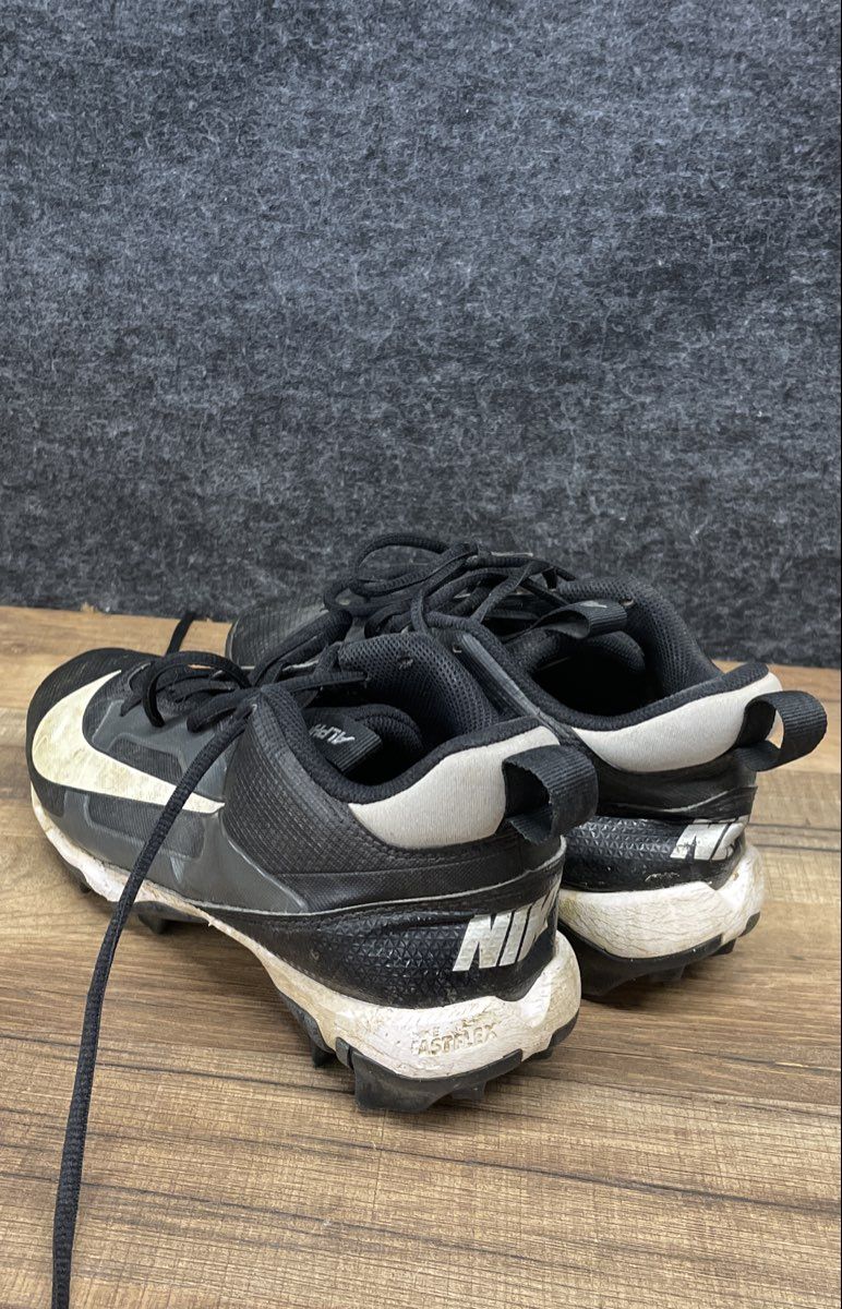 Nike Alpha Menace 4 Shark Black White Football Cleats Youth Size 6Y