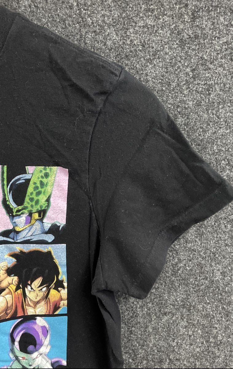 Dragon Ball FighterZ Men's Black Character Grid Graphic Cotton T-Shirt Sz S