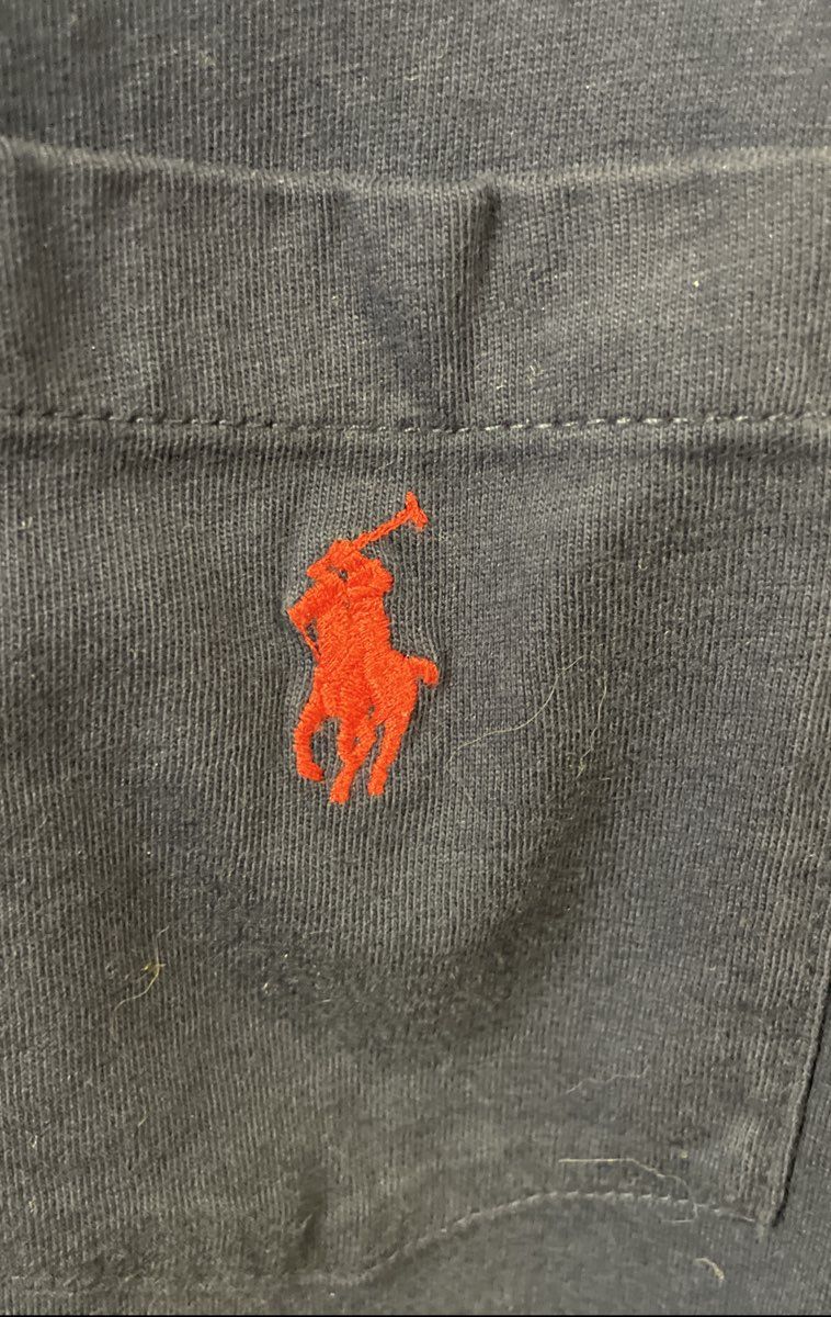 Polo Ralph Lauren Men's Navy Blue Pocket T-Shirt Red Pony Logo XL