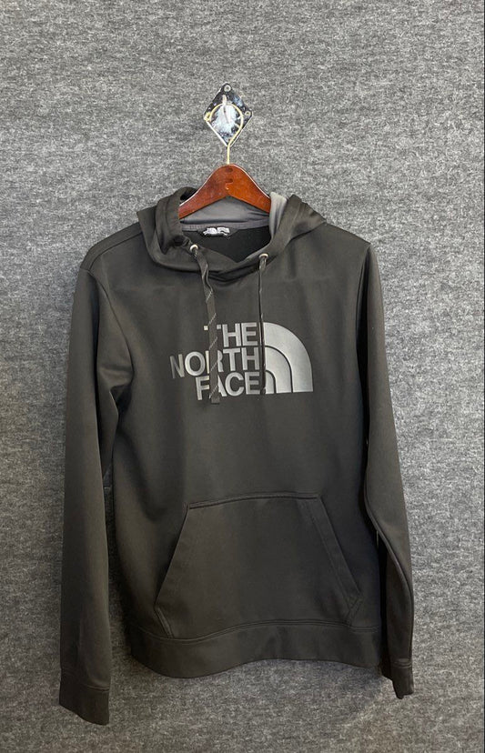 The North Face Men's Black Half Dome Pullover Hoodie Screen Print Logo Sz S