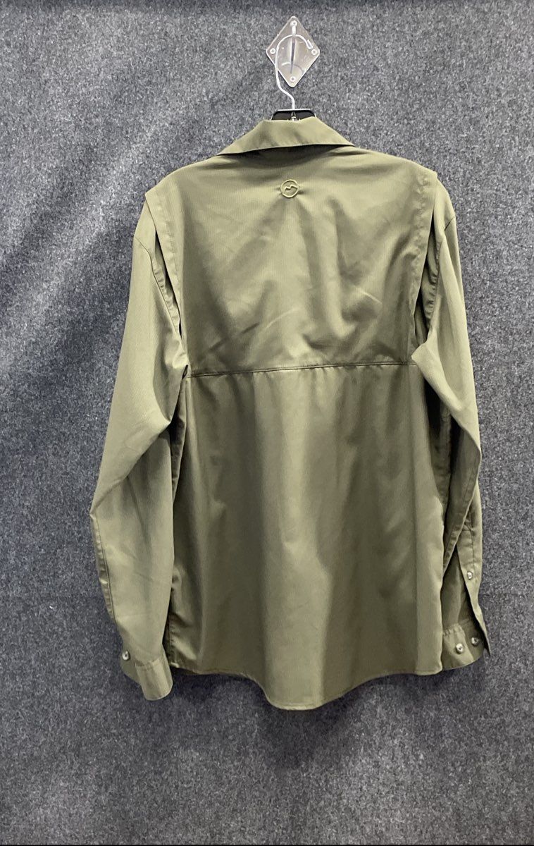 Magellan Outdoors Men's Blue Angler Fit MagWick Fish Gear Fishing Shirt Size S