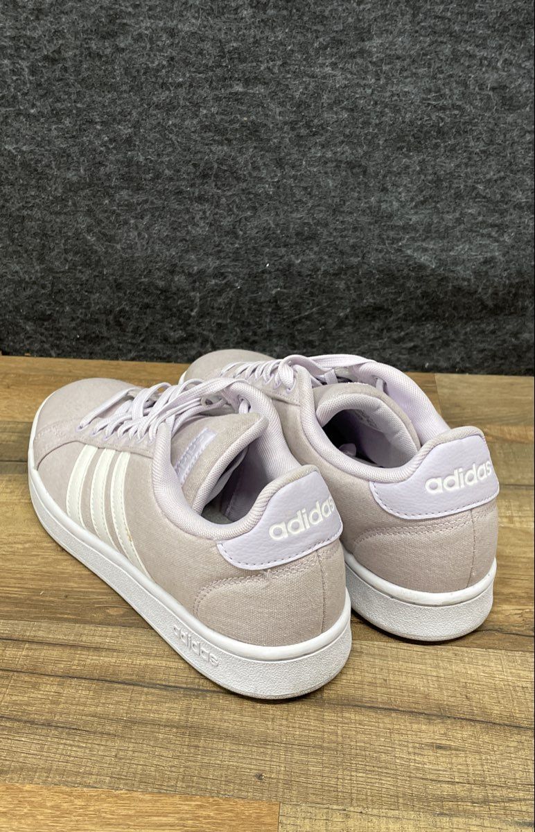 Adidas Grand Court Base Lavender Purple Canvas Women's Sneakers Size 9