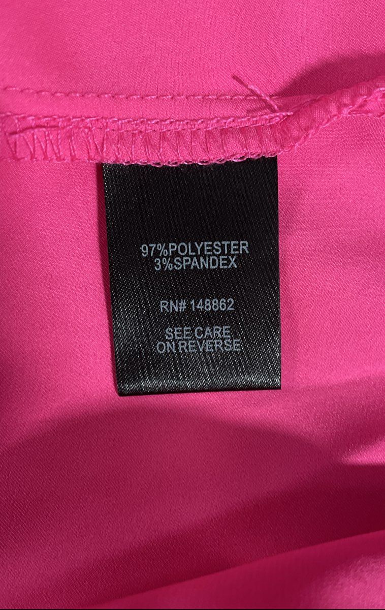 Torrid Women's Pink Satin Button Front Cinched Waist Blouse Top NWT Sz 0