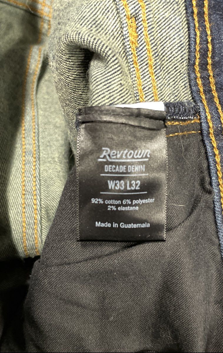 Revtown Men's Sharp Decade Denim Jeans Dark Wash Sz 33x32