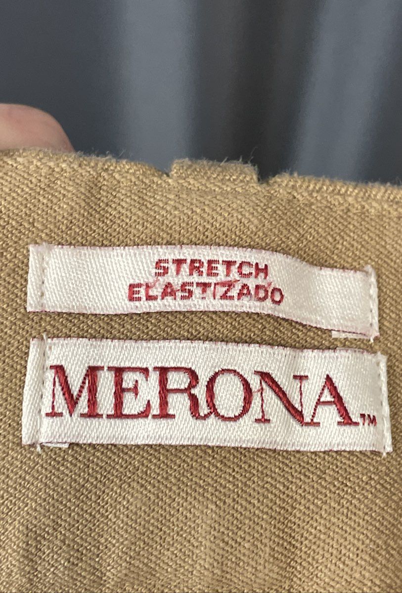 Merona Women's Khaki Modern Fit Stretch Cotton Blend Pants Size 6