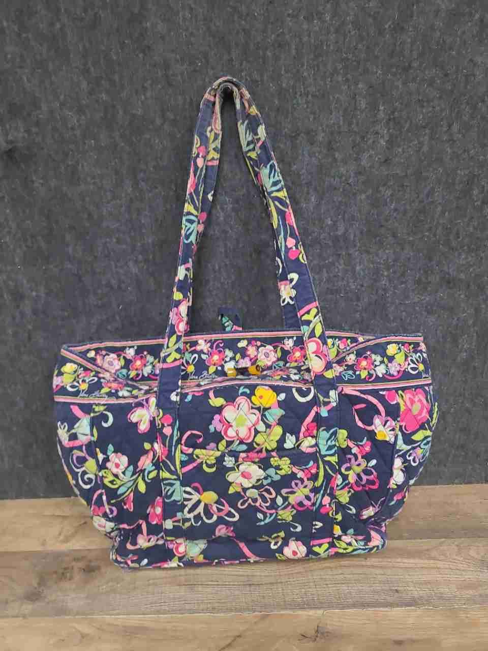 Vera Bradley Quilted Cotton Handbag Tote Shoulder Bag Floral Lot of 3 Pieces