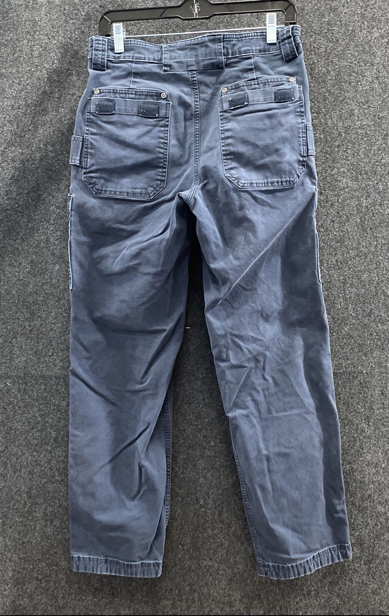 Duluth Trading Co Men's Blue Fire Hose Flex Cargo Work Pants Sz 32x32