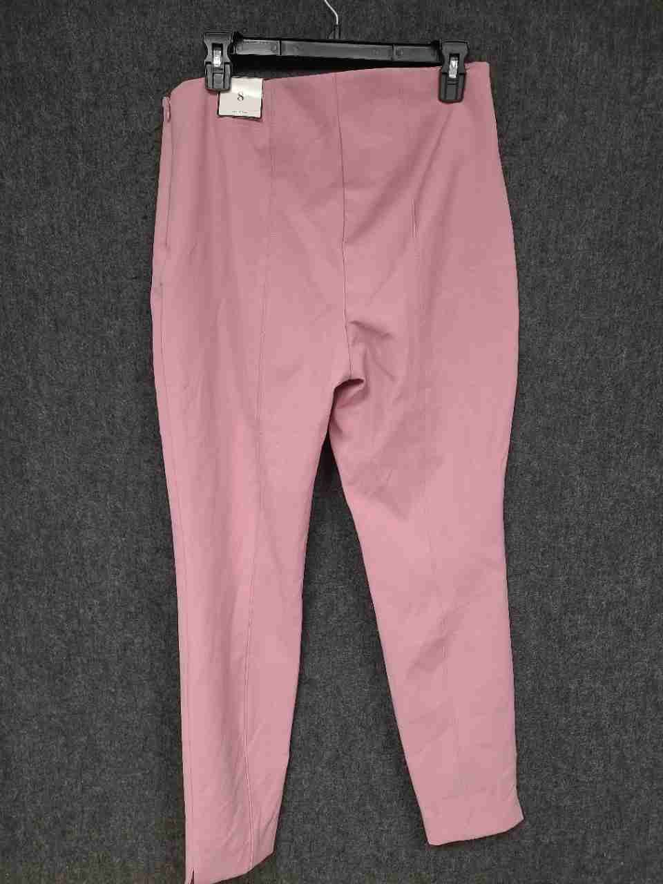 White House Black Market Women's The Skinny Pants Mineral Pink Stretch Sz 8R NWT