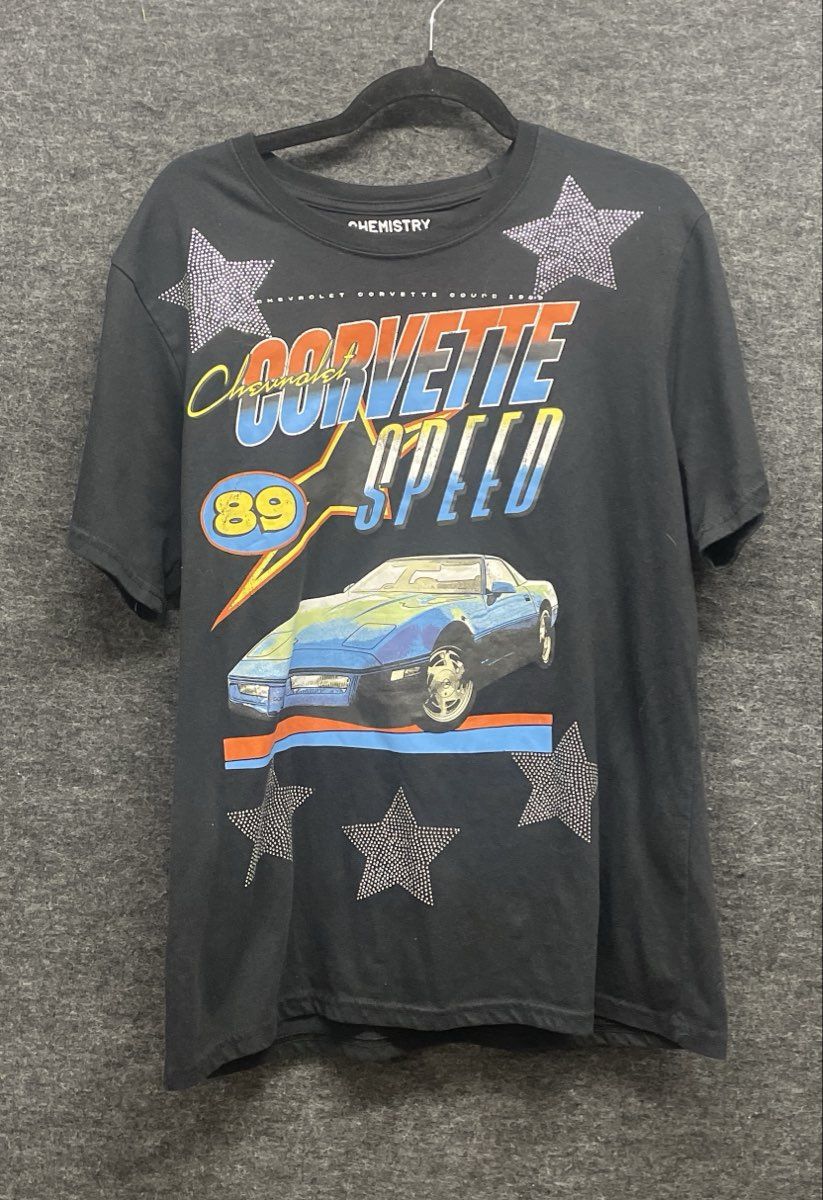 Chevrolet Corvette Speed 89 Graphic T-Shirt GM Licensed Chemistry Sz L