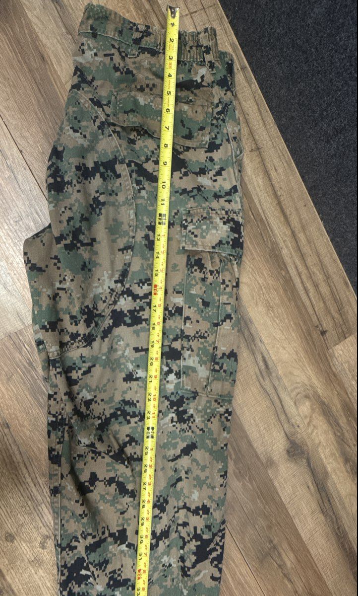 USMC Men's MARPAT Woodland Digital Camo MCCUU Combat Trousers Sz Large Regular