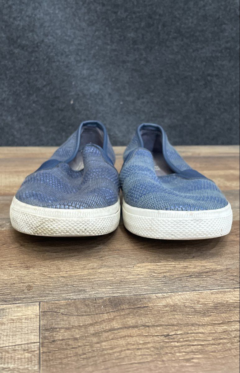 Lauren Ralph Lauren Jinnie Blue Woven Slip-On Sneakers Size 10