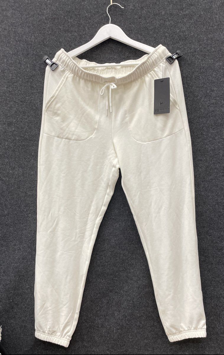 90 Degree by Reflex Women's Gardenia Cream Jogger Pants Flex For It NWT Sz L