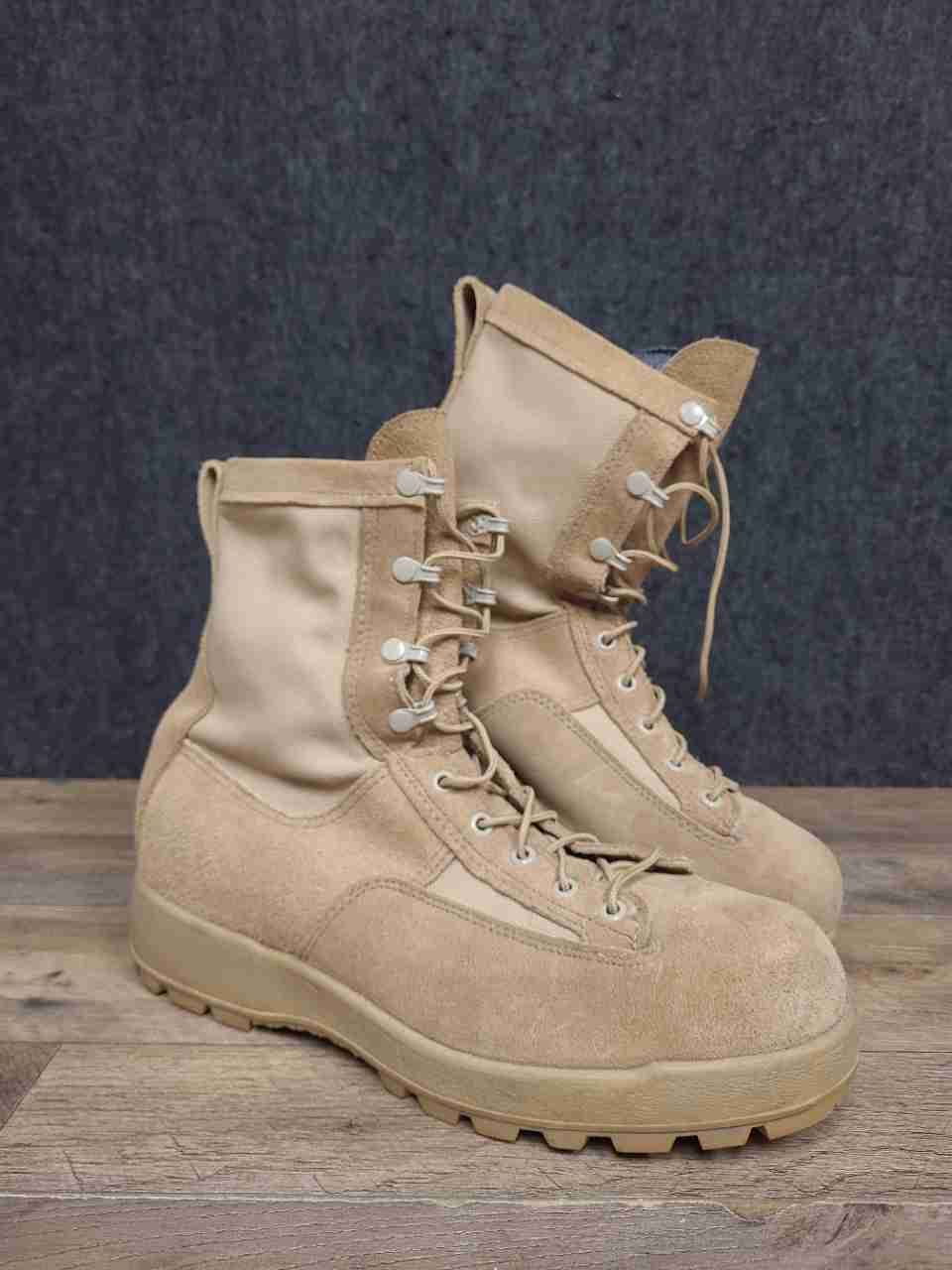 McRae Footwear US Army Flight & Combat Vehicle Crewman Boots Tan Size 11R
