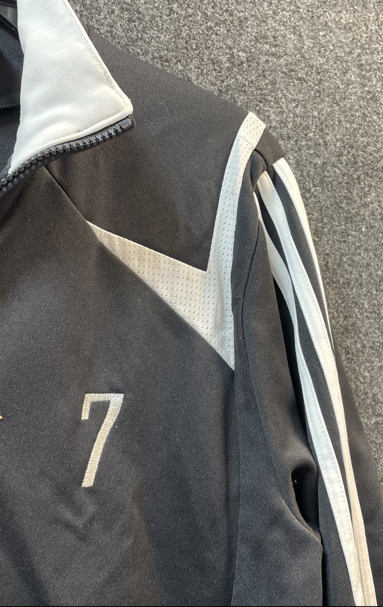 Adidas Boys Black Clima365 Full Zip Soccer Track Jacket Size XL