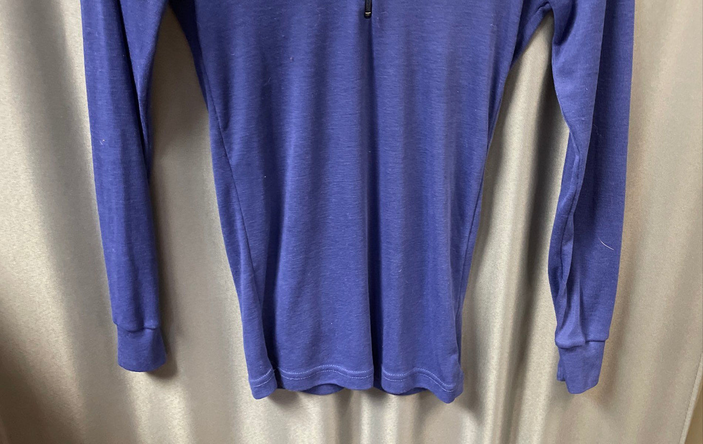 Patagonia Women's 1/4 Zip Base Layer Top Blue Vintage 90s Capilene USA Sz XS