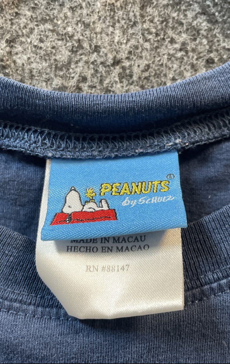 Peanuts Men's Blue Joe Cool Snoopy Graphic T-Shirt 100% Cotton Sz S/M