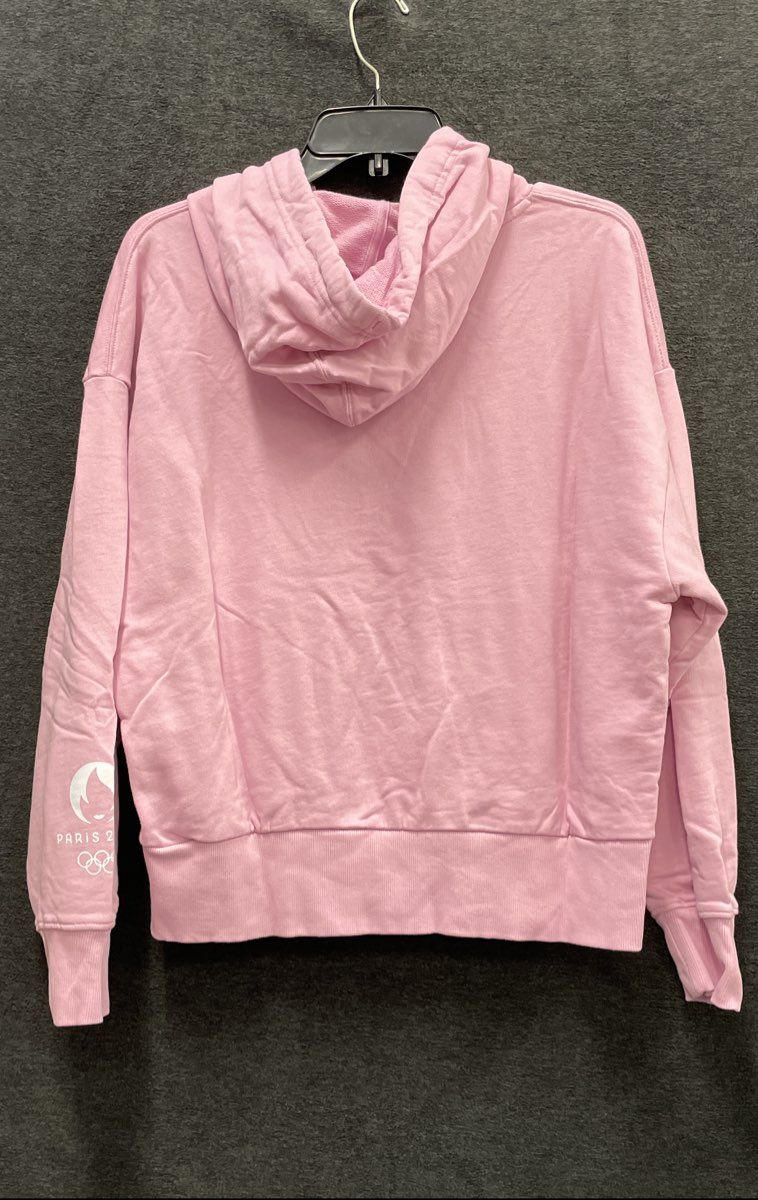 Paris 2024 Official Licensed Women's Pink Iridescent Logo Olympic Hoodie Sz L