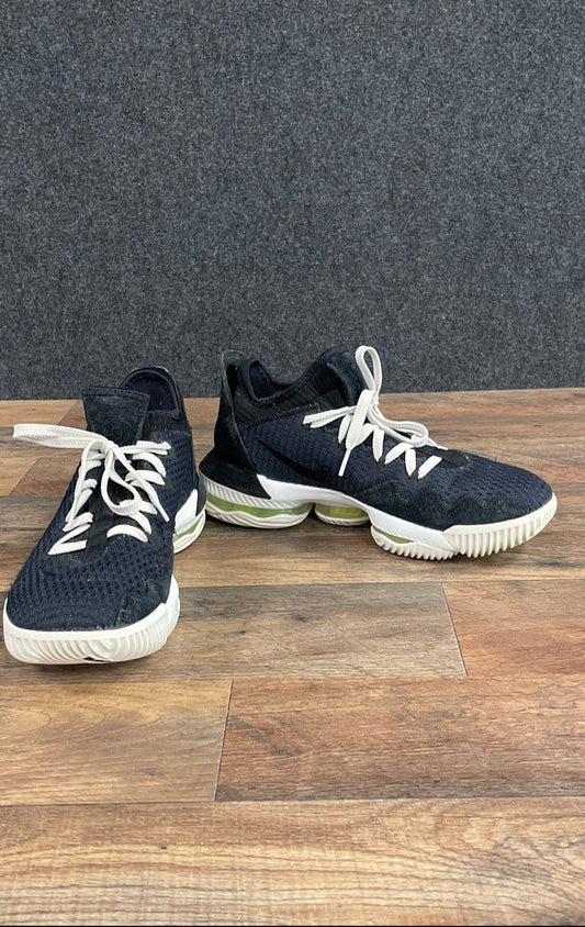 Nike LeBron 16 Low Black Volt Soundwave Basketball Shoes Men's Size 7.5