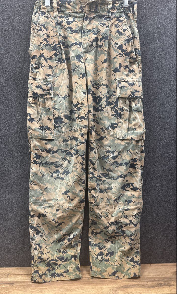 USMC Men's MCCUU MARPAT Woodland Digital Camo Combat Utility Trousers Sz S-S