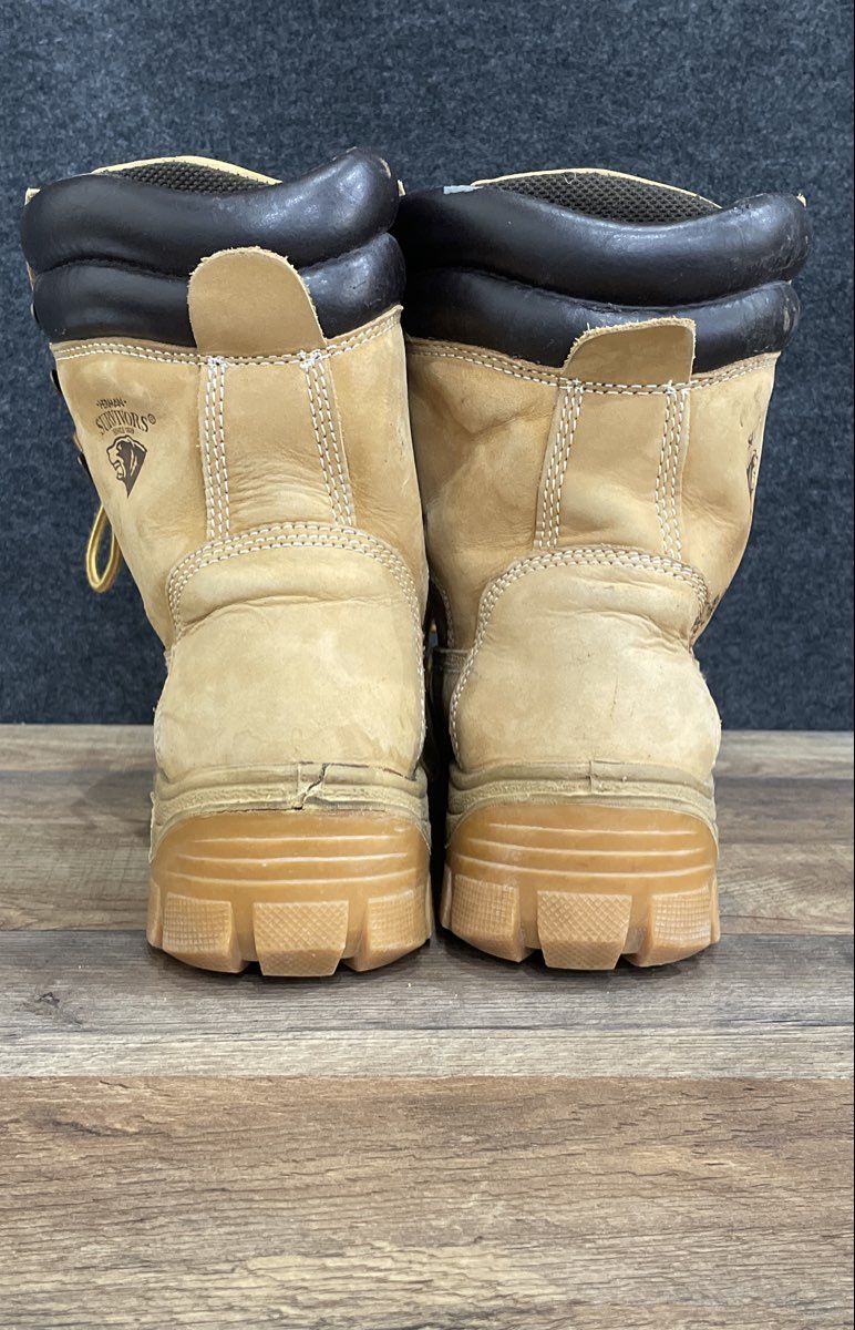 Herman Survivors Tan Men's Leather Lace Up Work Boots Size 9